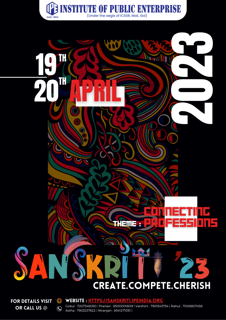 SANSKRITI'23 Details